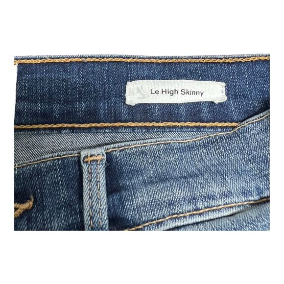 FRAME Le High Skinny Stretch Jeans Sz 27 Mid Rise in Stanmore Blue - Picture 6 of 10
